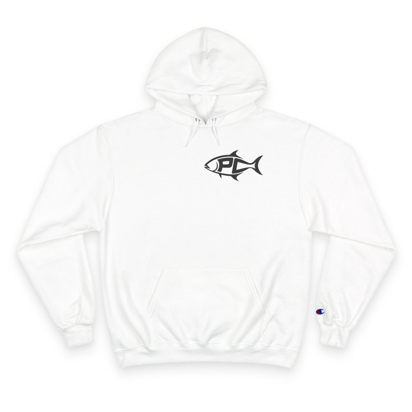 Pullover Champion Hoodie Pompano Current Fishing Logo