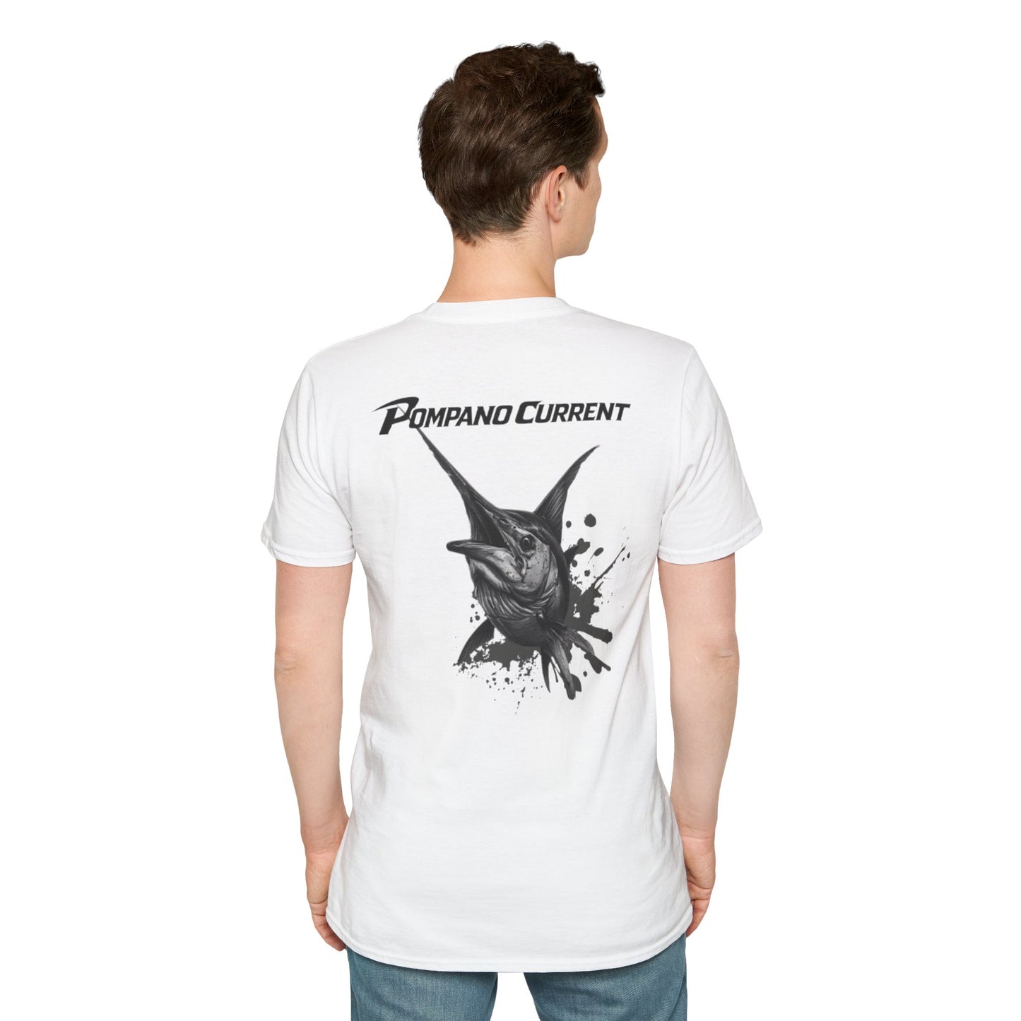 Pompano Current Marlin T-Shirt — Fishing Graphic Tee